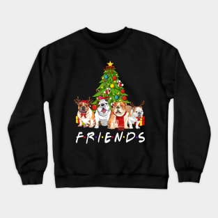 Christmas Tree Bulldogs Crewneck Sweatshirt